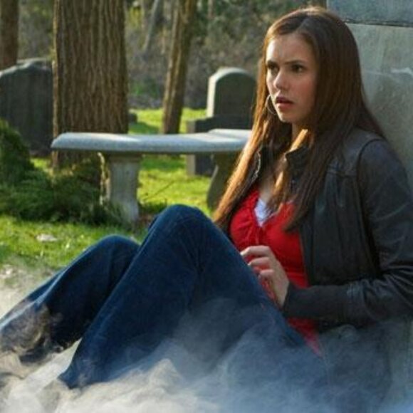 Old Navy Violet Peasant Top Blouse ALT ASO Elena Gilbert - Picture 6 of 7